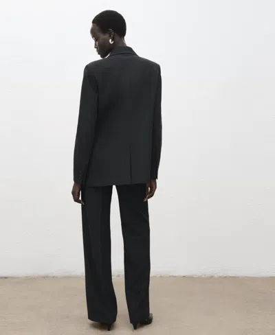 Mango Women's Pleated Suit Pants In Black