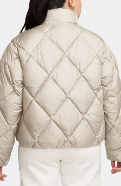 Jordan Brooklyn Quilted Puffer Jacket In Neutral