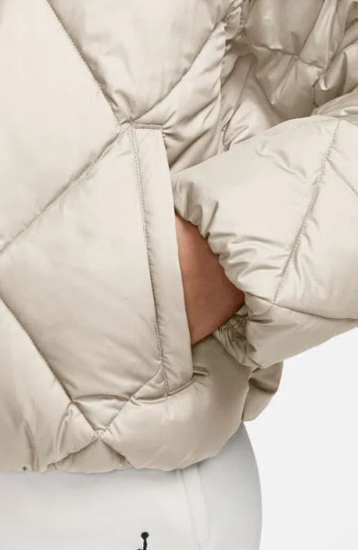 Jordan Brooklyn Quilted Puffer Jacket In Neutral