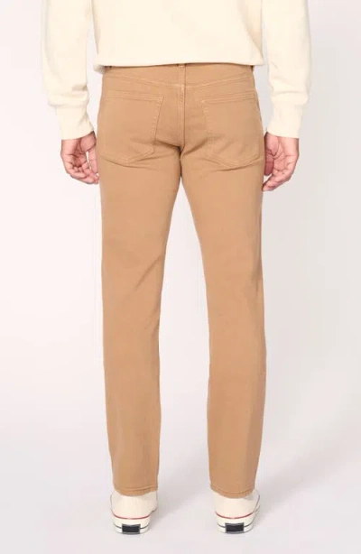 Warp & Weft Warp+weft Ord Straight Leg Twill Pants In Brown