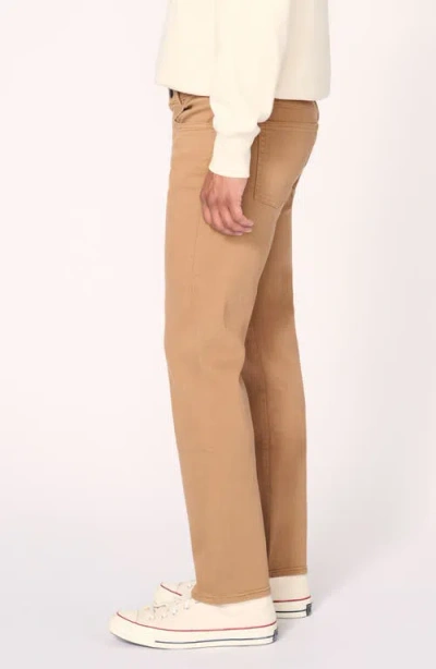 Warp & Weft Warp+weft Ord Straight Leg Twill Pants In Brown