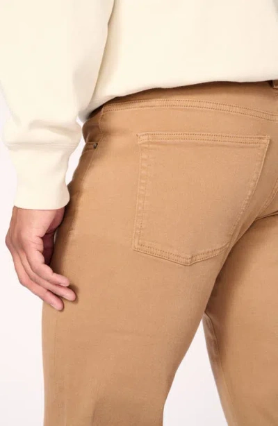 Warp & Weft Warp+weft Ord Straight Leg Twill Pants In Brown