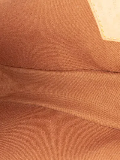 Pre-owned Louis Vuitton 2005 Monogram Pochette Gange Crossbody Bag In Brown