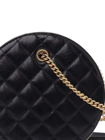 Pre-owned Chanel 2019 Crumpled Calfskin En Vogue Round Bag Satchel In White