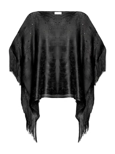 Liu •jo Fringed Scarf In Gray