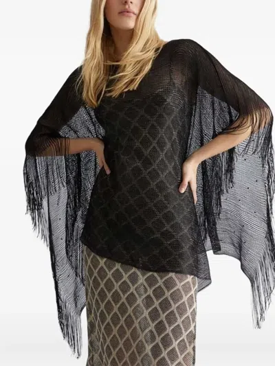 Liu •jo Fringed Scarf In Gray