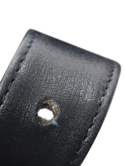 Pre-owned Cartier 2010-2025 Leather Sapphire Crossbody Bag In Black