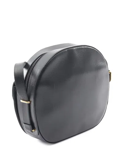 Pre-owned Cartier 2010-2025 Leather Sapphire Crossbody Bag In Black