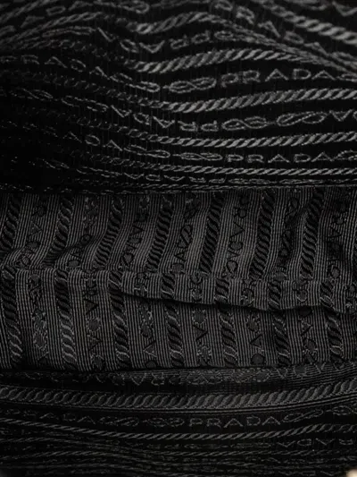 Pre-owned Prada 2013-2025 Tessuto Zip Top Crossbody Bag In Black