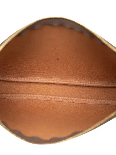 Pre-owned Louis Vuitton 2002 Monogram Pochette Accessoires Shoulder Bag In Brown