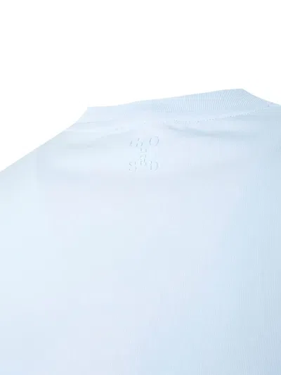 Closed Embossed-logo T-shirt In Blue