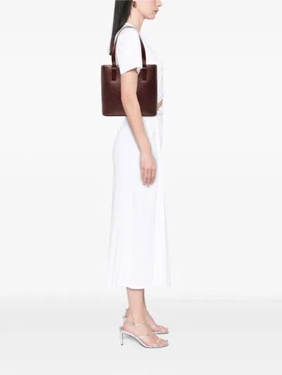 Pre-owned Louis Vuitton 2003 Monogram Mat Stockton Tote Bag In Red