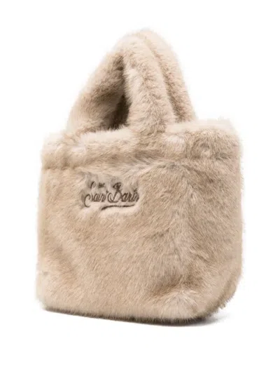 Mc2 Saint Barth Borsa Colette In Ecopelliccia Beige In Neutral