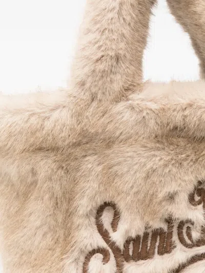 Mc2 Saint Barth Borsa Colette In Ecopelliccia Beige In Neutral