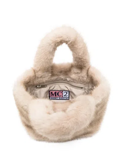 Mc2 Saint Barth Borsa Colette In Ecopelliccia Beige In Neutral