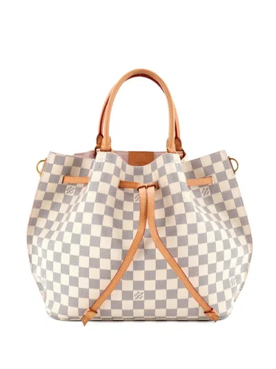 Pre-owned Louis Vuitton Girolata Handbag Damier Tote Bag In White