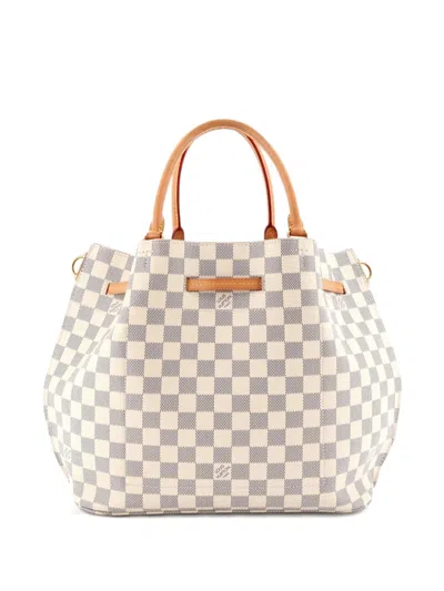 Pre-owned Louis Vuitton Girolata Handbag Damier Tote Bag In White