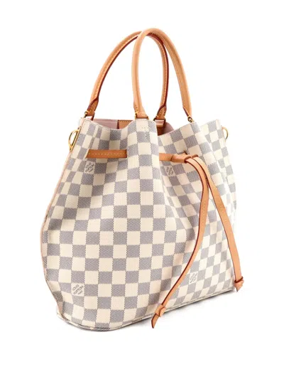 Pre-owned Louis Vuitton Girolata Handbag Damier Tote Bag In White