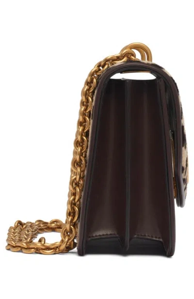 Valentino Garavani Vain Small Cow-print Leather And Calf-hair Shoulder Bag In Animal Print