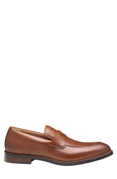 Johnston & Murphy Men's Copley Round Toe Penny Shoes In Brown