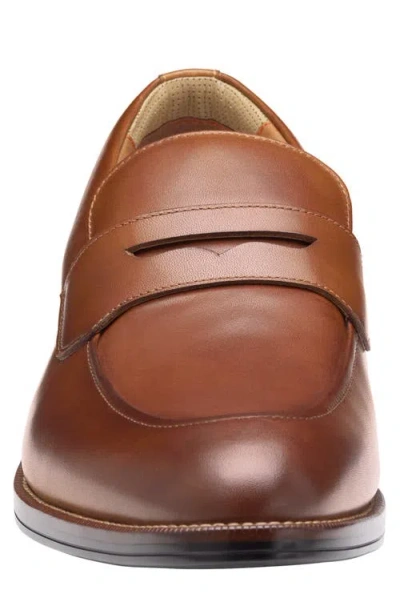 Johnston & Murphy Men's Copley Round Toe Penny Shoes In Brown