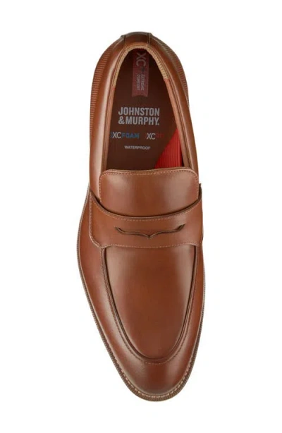 Johnston & Murphy Men's Copley Round Toe Penny Shoes In Brown