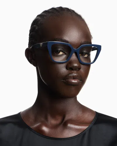 Emporio Armani Women's Cat-eye Frame In Black