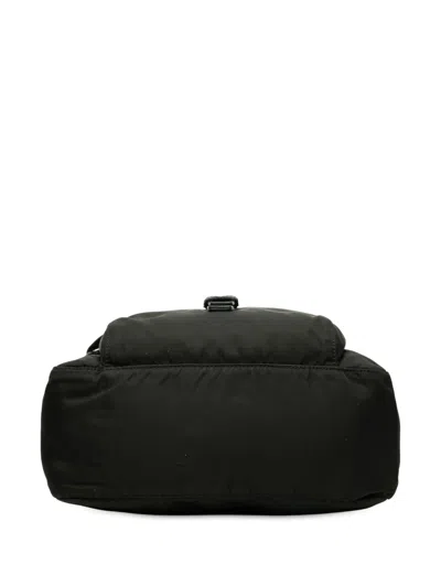 Pre-owned Prada 2013-2025 Tessuto Zip Buckle Messenger Bag Crossbody Bag In Black