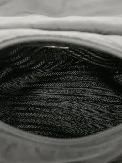 Pre-owned Prada 2013-2025 Tessuto Zip Buckle Messenger Bag Crossbody Bag In Black