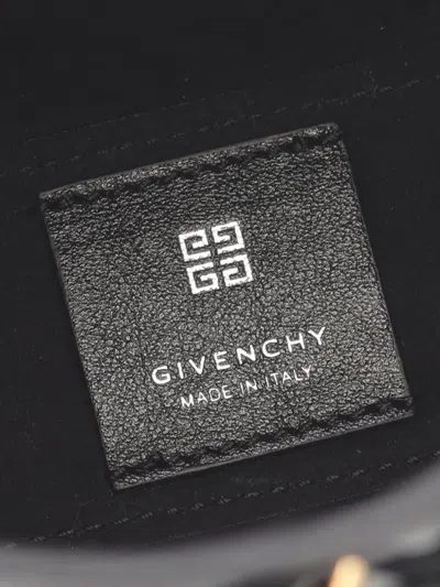 Pre-owned Givenchy 2000-2025 Leather Voyou Phone Pouch Crossbody Bag In Black