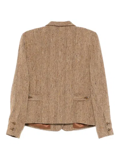 人字纹图案夹克