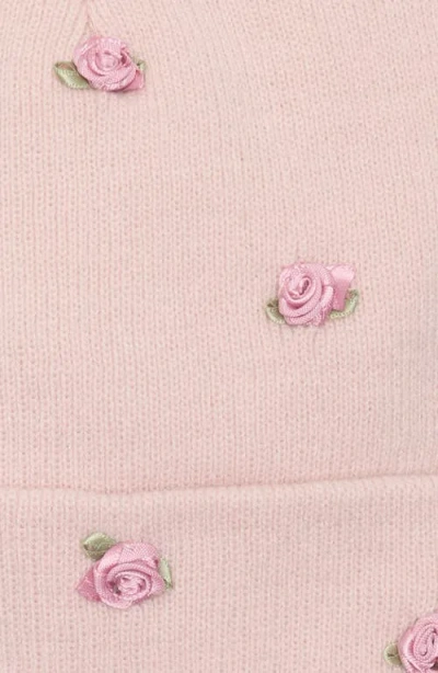 Capelli New York Kids' Rosette Beanie & Gloves Set In Pink