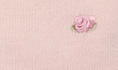 Capelli New York Kids' Rosette Beanie & Gloves Set In Pink