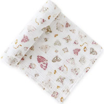 Pehr Celestial Organic Cotton Swaddle In Animal Print