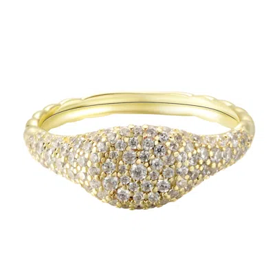 Onewildone Women's Showgirl Pavé Gold Ring In Gold