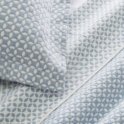 Lands Downunder Leaf Euro Sham In Blue