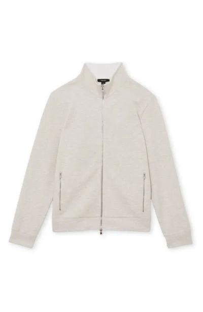 Reiss Cortona Front Zip Sweatshirt In Brown