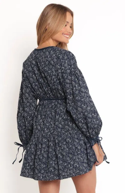 Petal And Pup Petal & Pup Brooklyn Long Sleeve Cotton Minidress In Multi