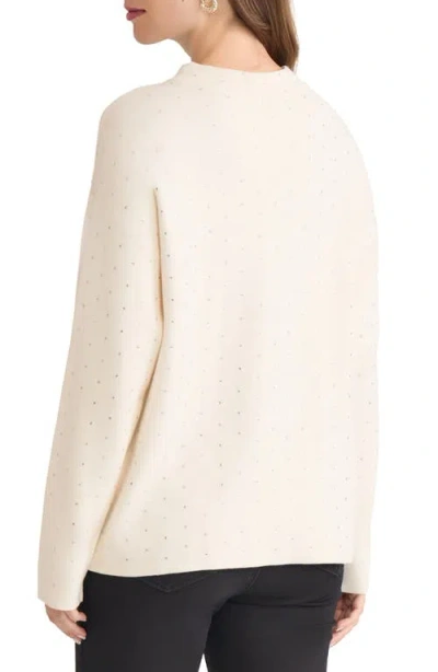 Jones New York Women's Funnel Mock Neck Heatset Sweater In Neutral