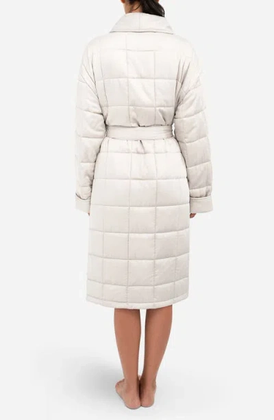 Sunday Citizen Quilted Robe In Gray