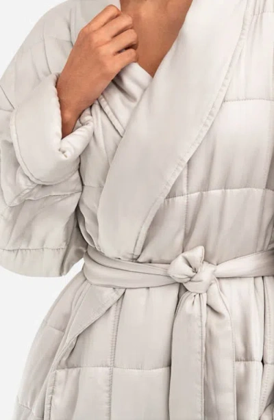 Sunday Citizen Quilted Robe In Gray