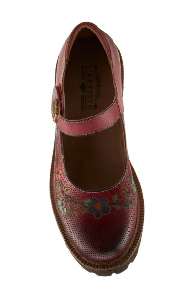 L'artiste By Spring Step Danuella Platform Mary Jane In Multi