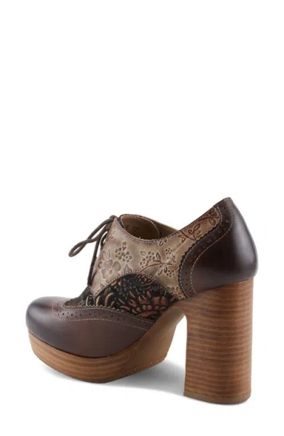 L'artiste By Spring Step Tothemax Wingtip Platform Derby In Multi