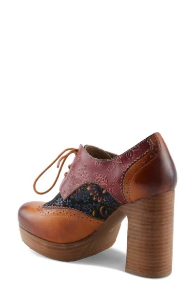 L'artiste By Spring Step Tothemax Wingtip Platform Derby In Multi