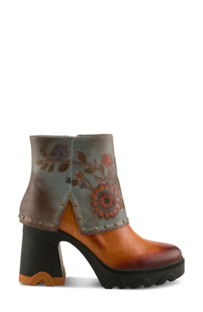 L'artiste By Spring Step Carizma Foldover Shaft Platform Bootie In Multi