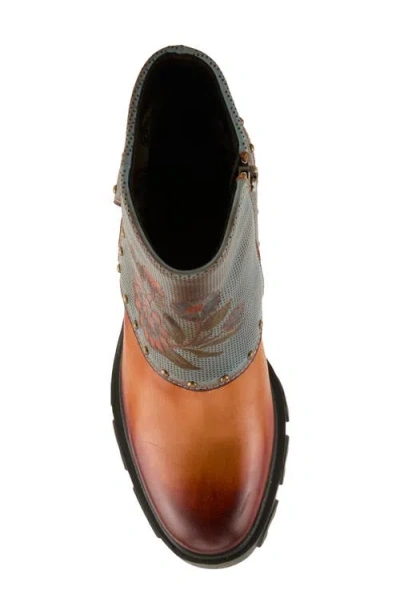 L'artiste By Spring Step Carizma Foldover Shaft Platform Bootie In Multi