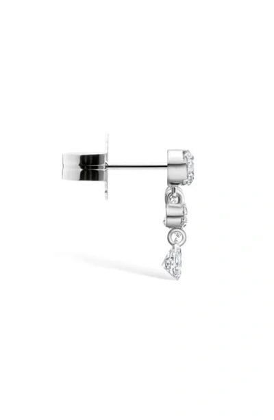Maria Tash Invisible Set Diamond Single Crescendo Ear Crawler In White