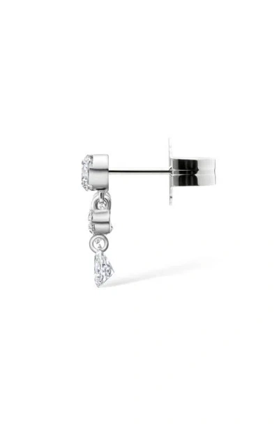 Maria Tash Invisible Set Diamond Single Crescendo Ear Crawler In White