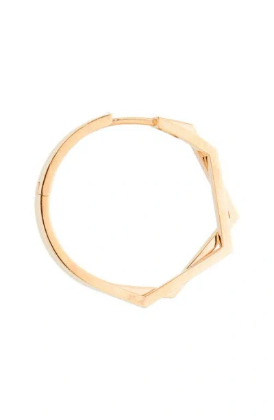 Repossi Antifer 2-row Diamond Pavé Huggie Hoop Earring In Gold