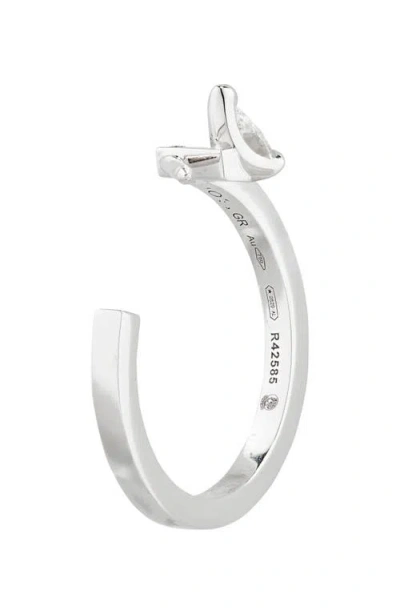 Repossi Serti Sur Vide Diamond Single Earring In White